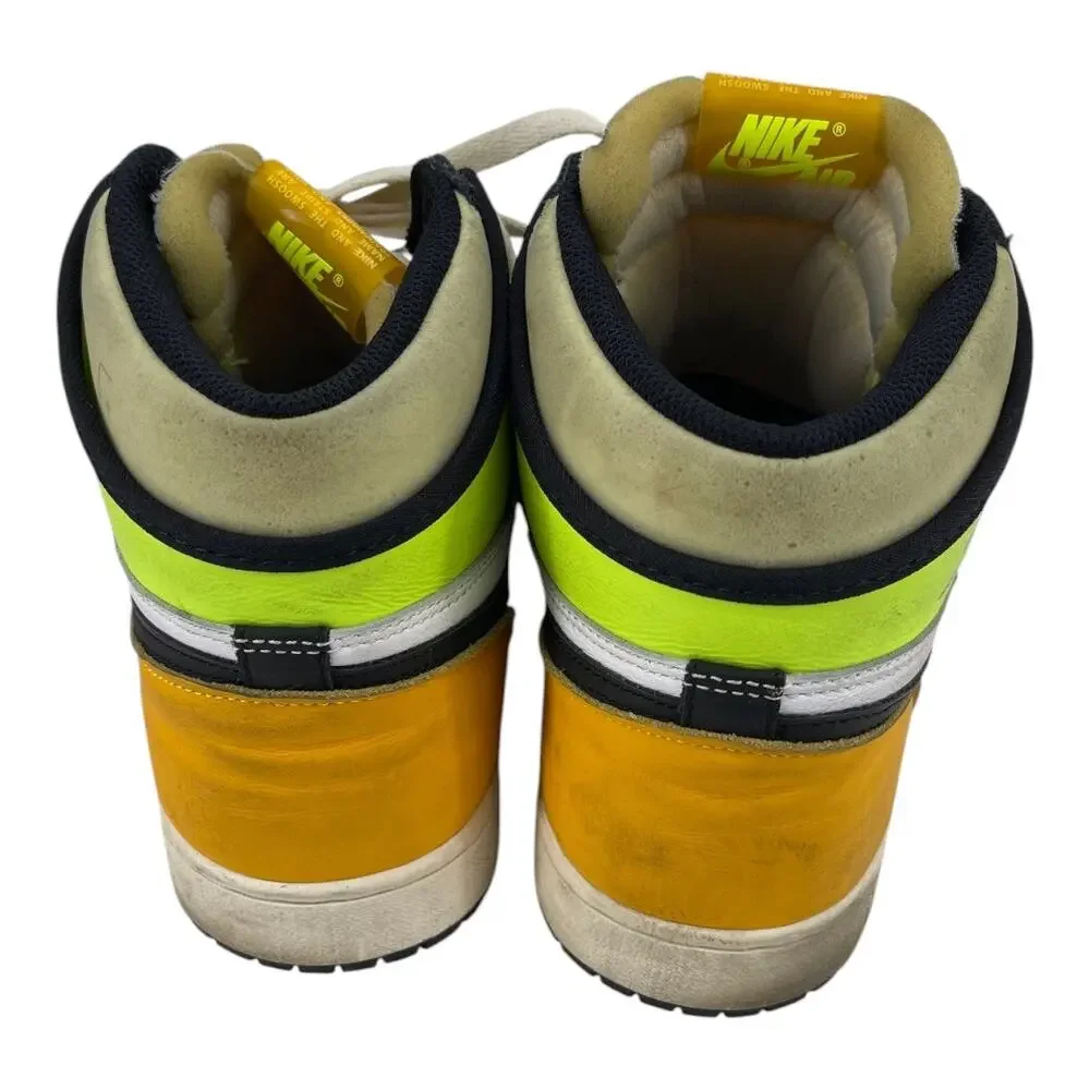 Nike Air Jordan Air Jordan 1 Retro High OG Black Volt 555088-118 Men’s Size 10